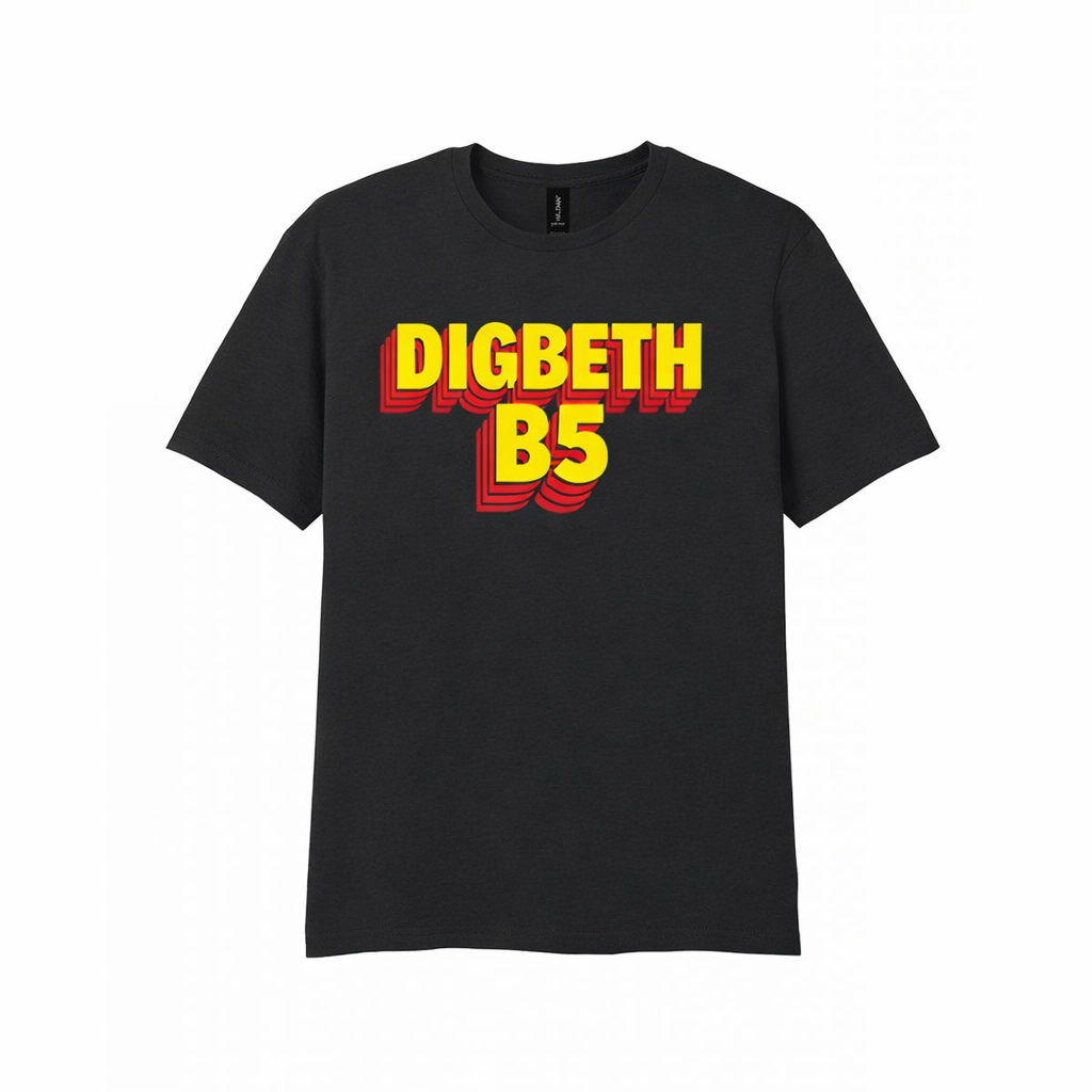 Digbeth - T-Shirt - Bold 3D Type Design