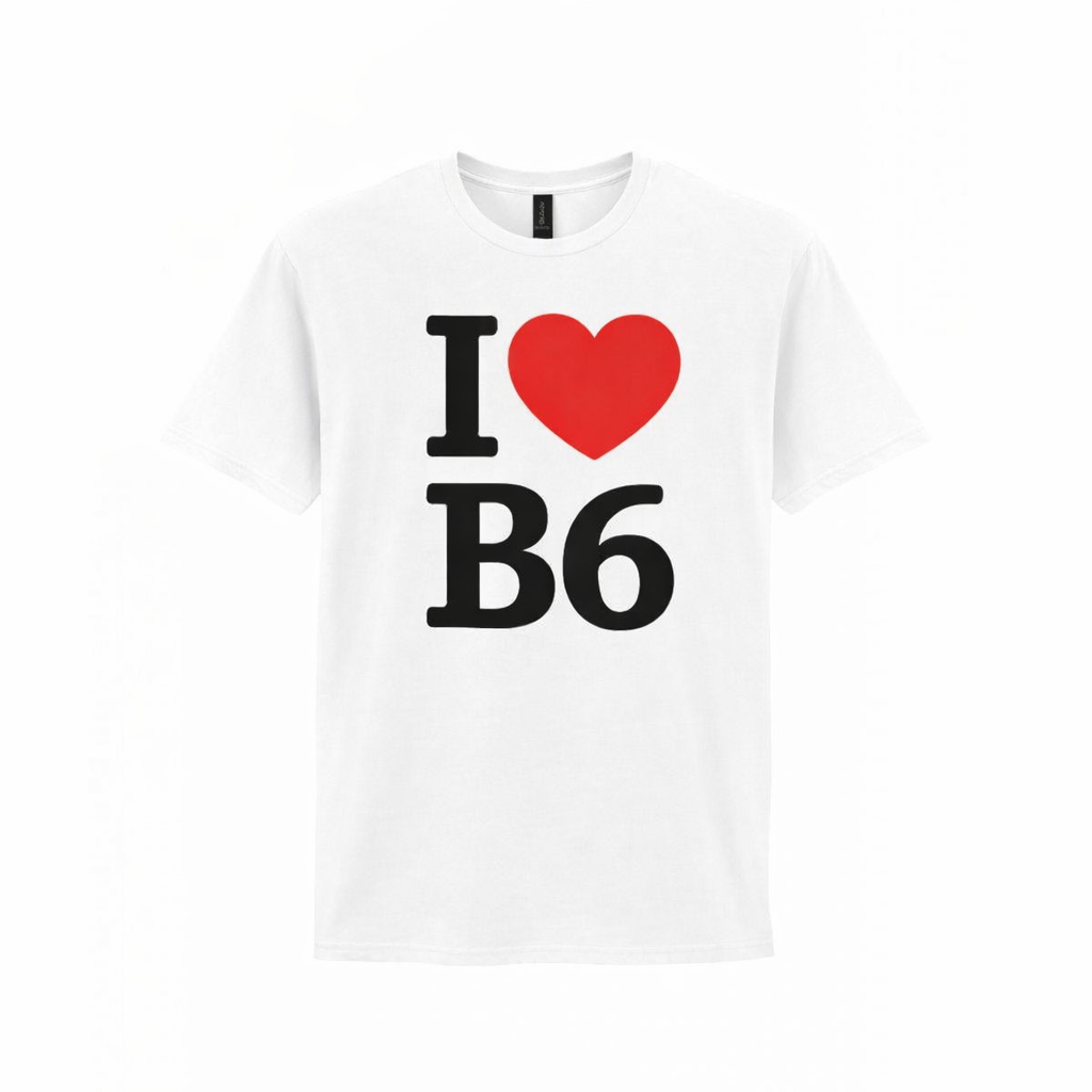 B6 - T-Shirt - I Heart B6 Design - Aston | Birchfield | Witton