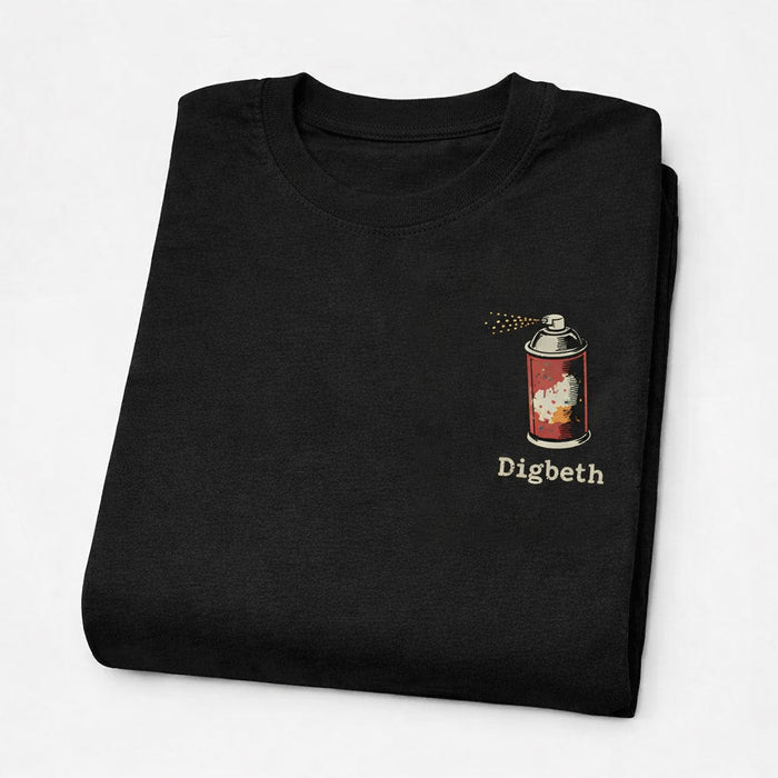 Digbeth - T-Shirt - Bold Indie Design - Spray Paint Can