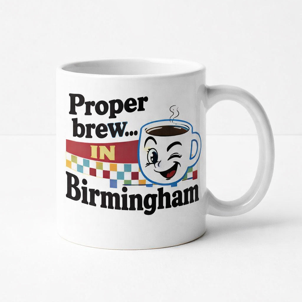 Birmingham - Mug - Retro Cartoon Design