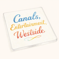 Westside - Coaster - Soft Watercolours - Word Stack