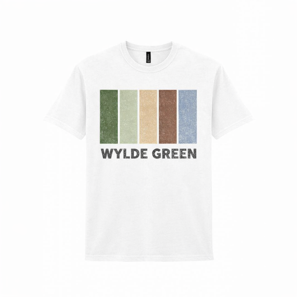 Wylde Green - T-Shirt - Colour Block Design