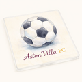 Aston Villa Acrylic Coaster Gift - Elegant Football Fan Home Decor with Classic Illustration