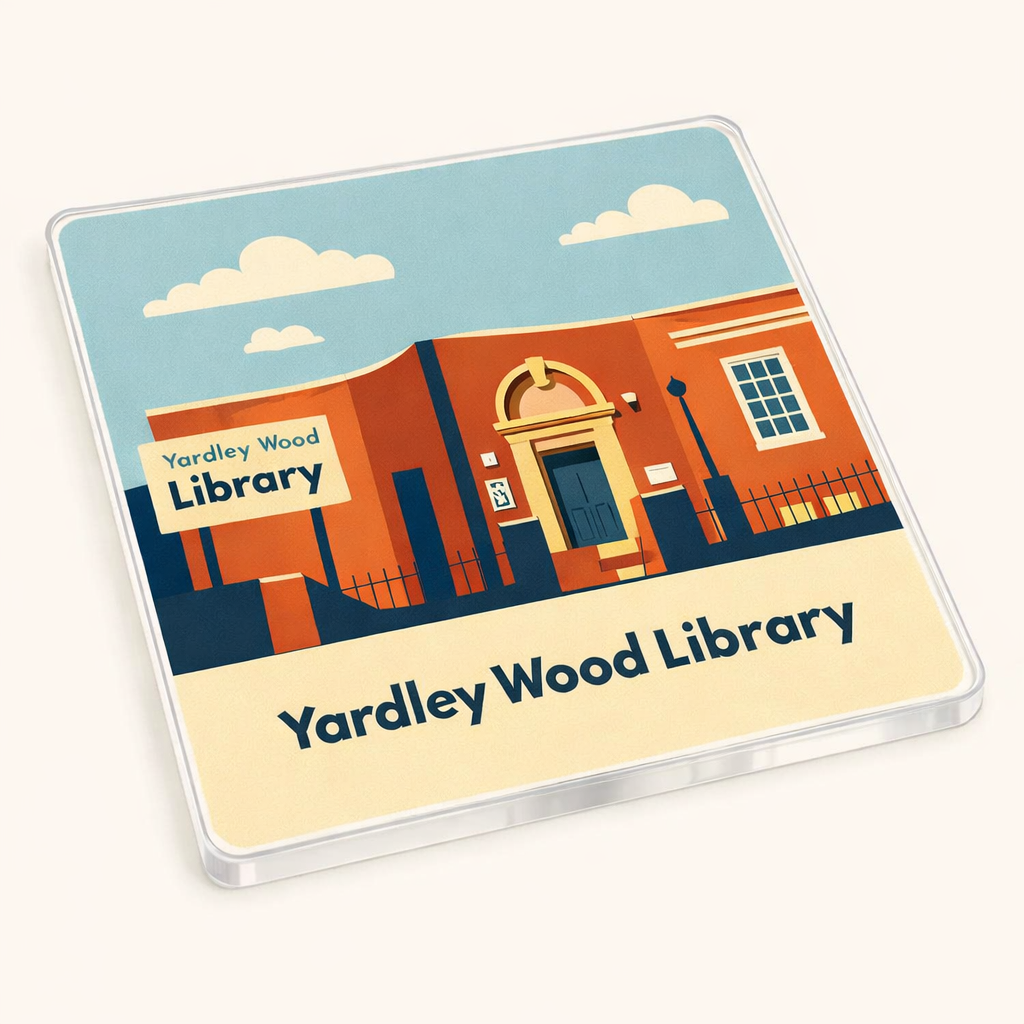 Yardley Wood - Coaster - Mid-Century Retro - Yardley Wood Library