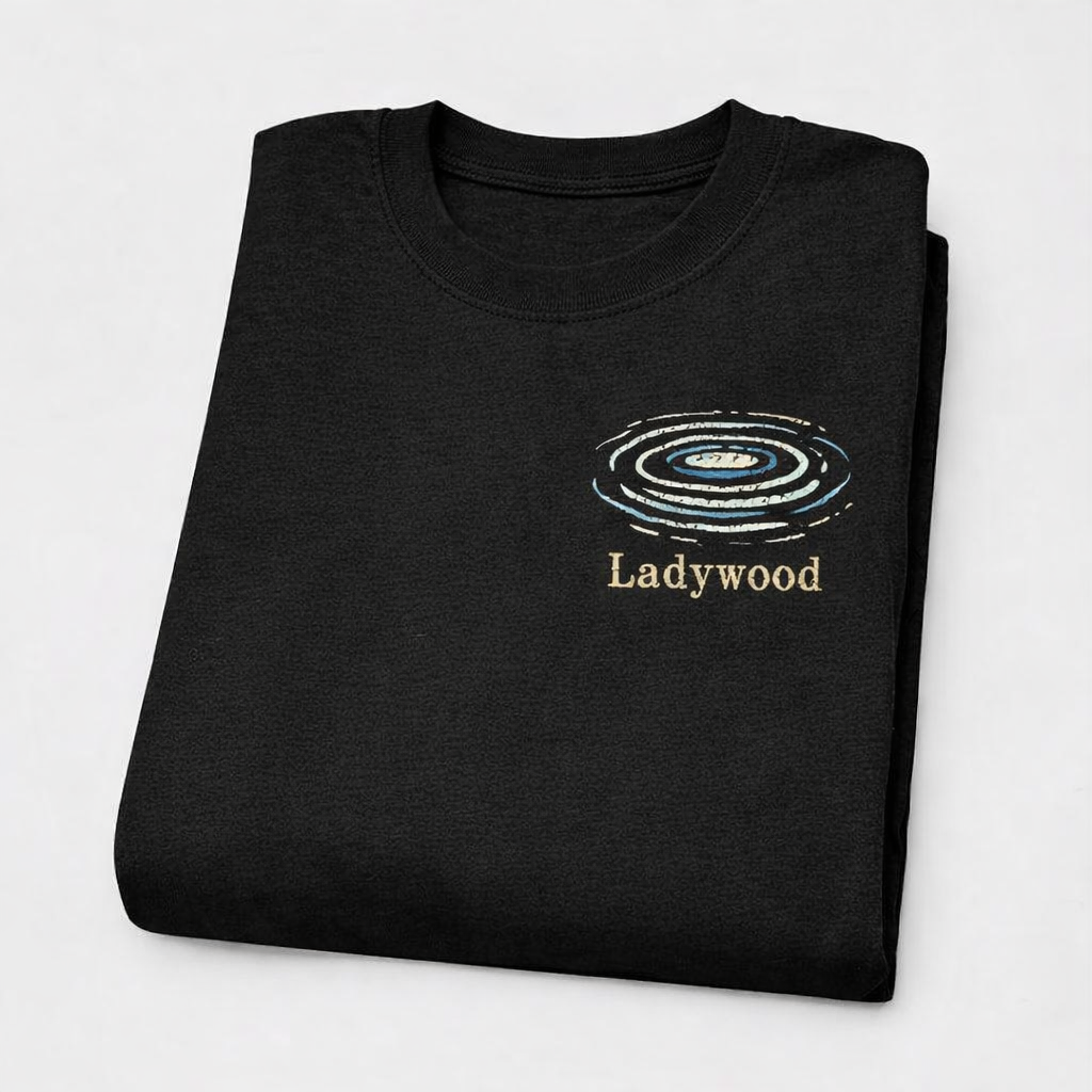 Ladywood - T-Shirt - Minimal Cool Design - Water Ripples