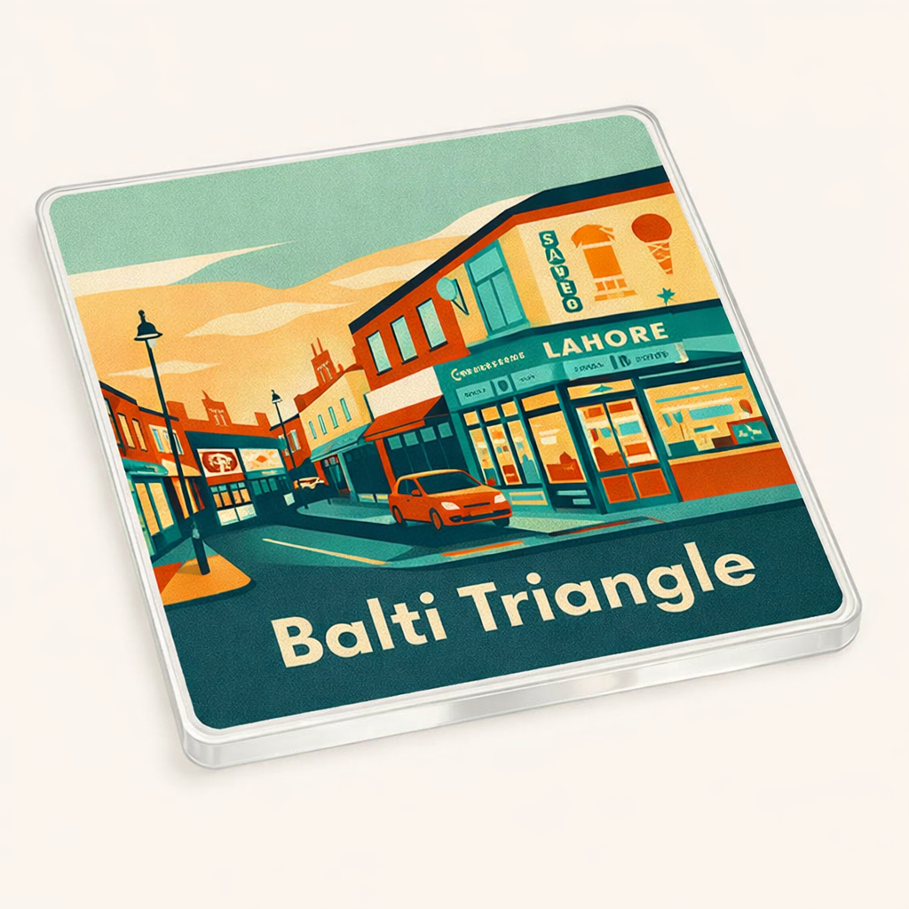 Balsall Heath - Coaster - Mid-Century Retro - Balti Triangle