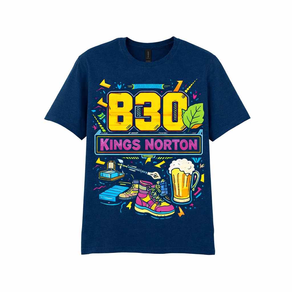 Kings Norton - T-Shirt - Playful Neon Vibe Design