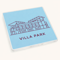 Villa Essence Acrylic Coaster Gift - Minimalist Villa Park Design for Aston Villa FC Supporters