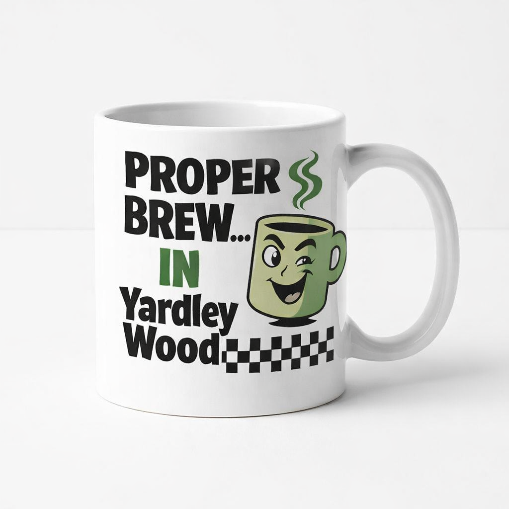 Yardley Wood - Mug - Retro Cartoon Design