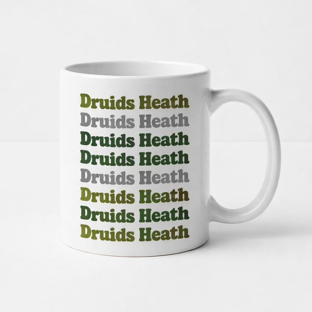 Druids Heath - Mug - Retro Typography Design
