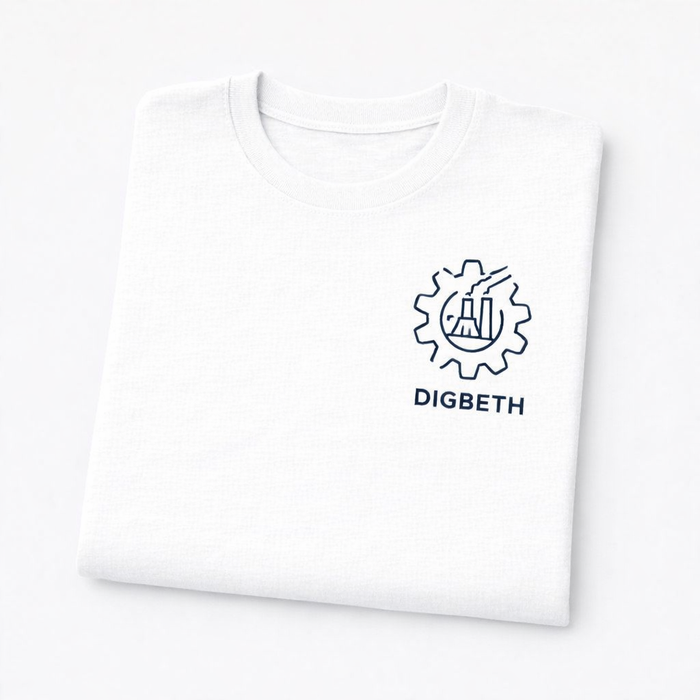 Digbeth - T-Shirt - Minimal Line Icon Design - Factory Cog