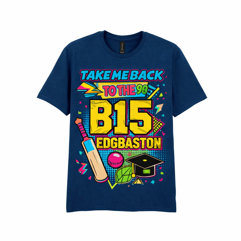 Edgbaston - T-Shirt - Playful Neon Vibe Design