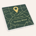 Yardley Wood - Coaster - Geometric Lines - Location Pin