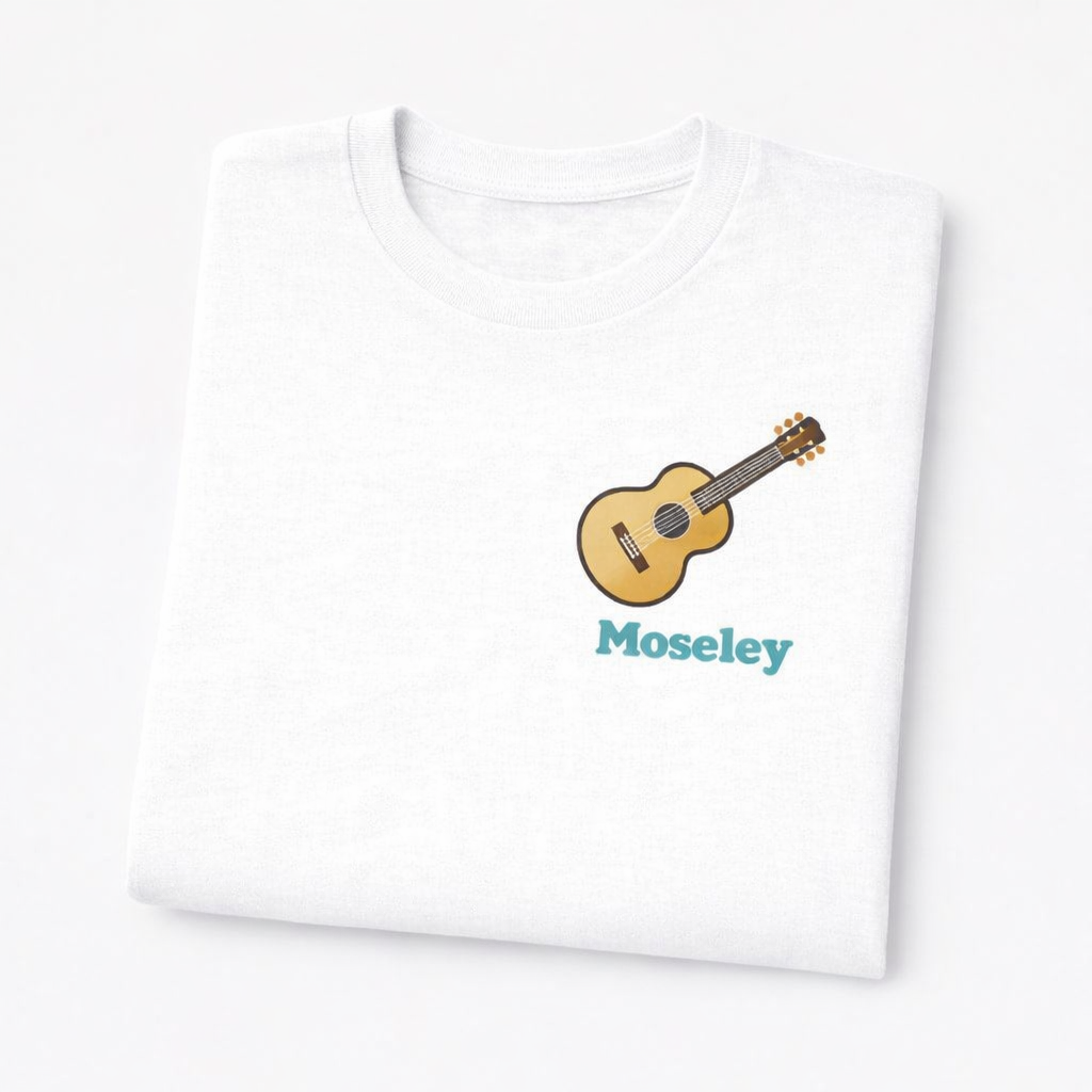 Moseley - T-Shirt - Minimal Cool Design - Guitar