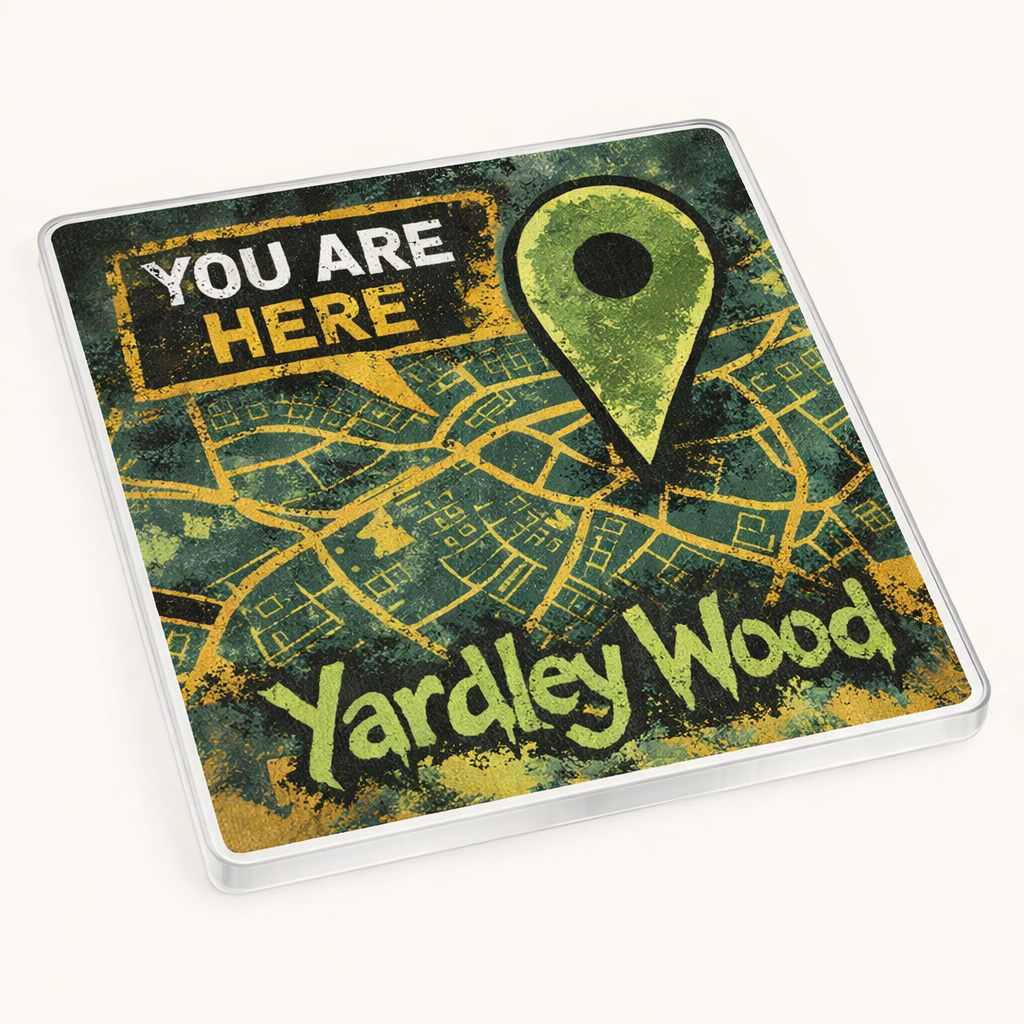 Yardley Wood - Coaster - Urban Street Art - Location Pin