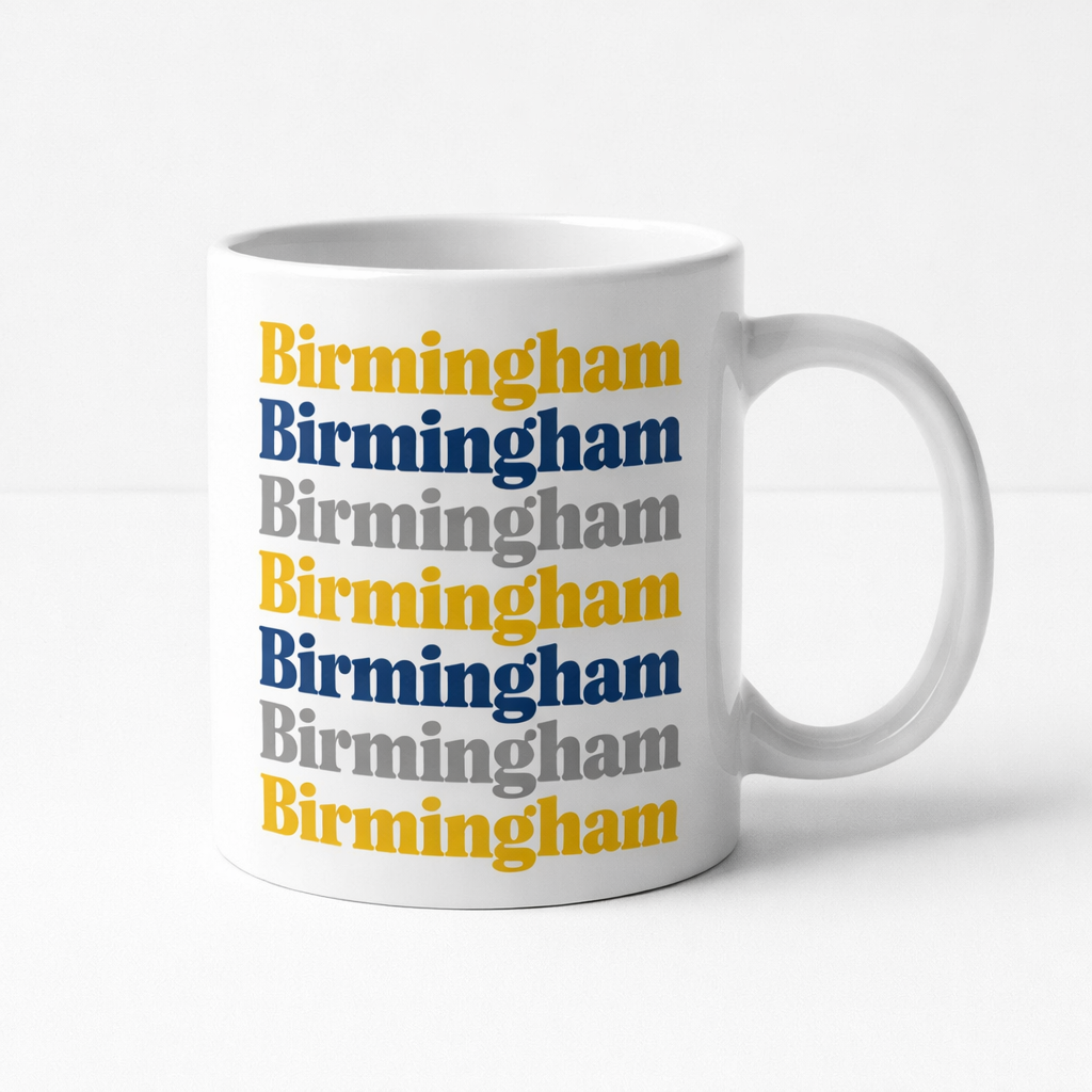 Birmingham - Mug - Retro Typography Design