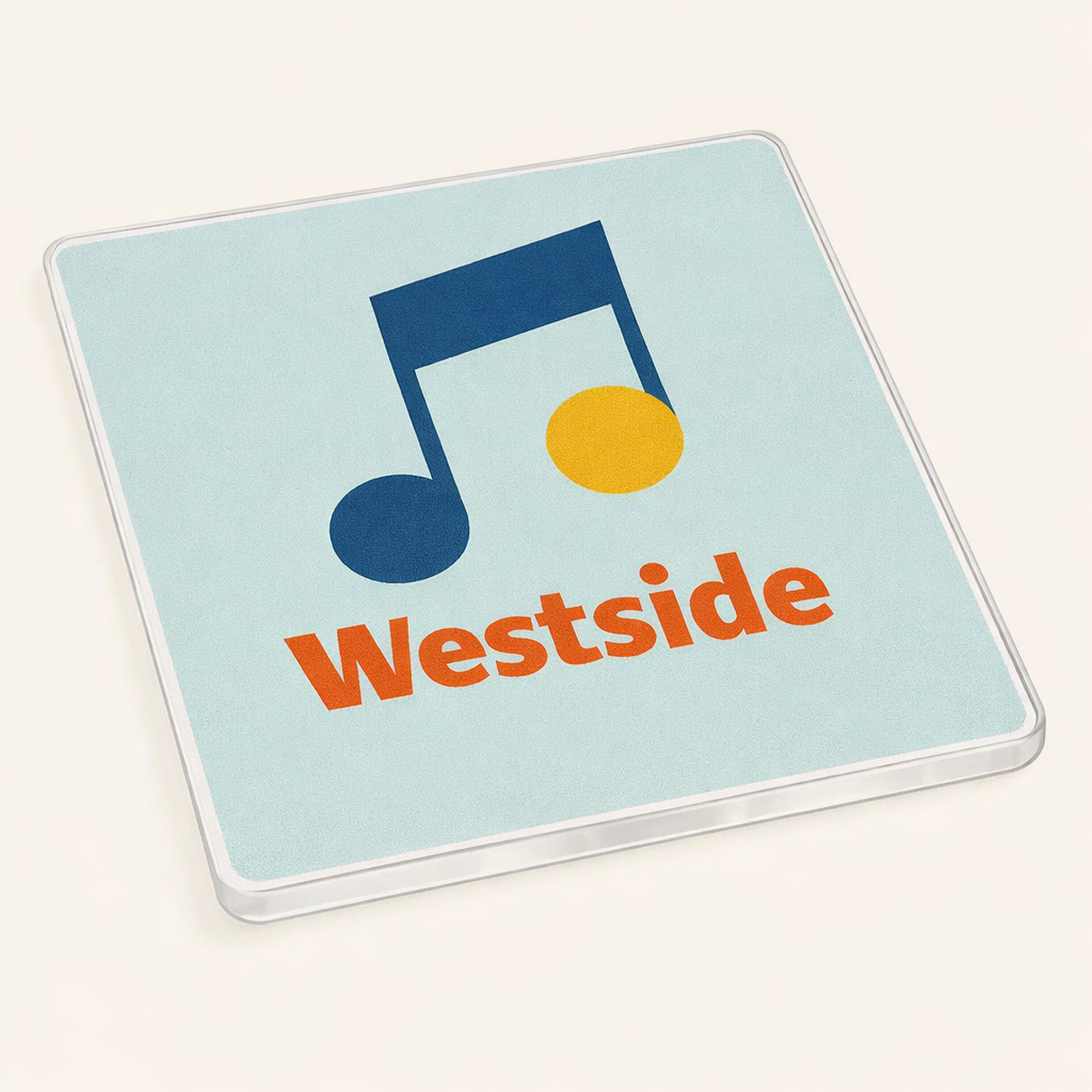 Westside - Coaster - Mid-Century Retro - Music Note