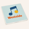 Westside - Coaster - Mid-Century Retro - Music Note