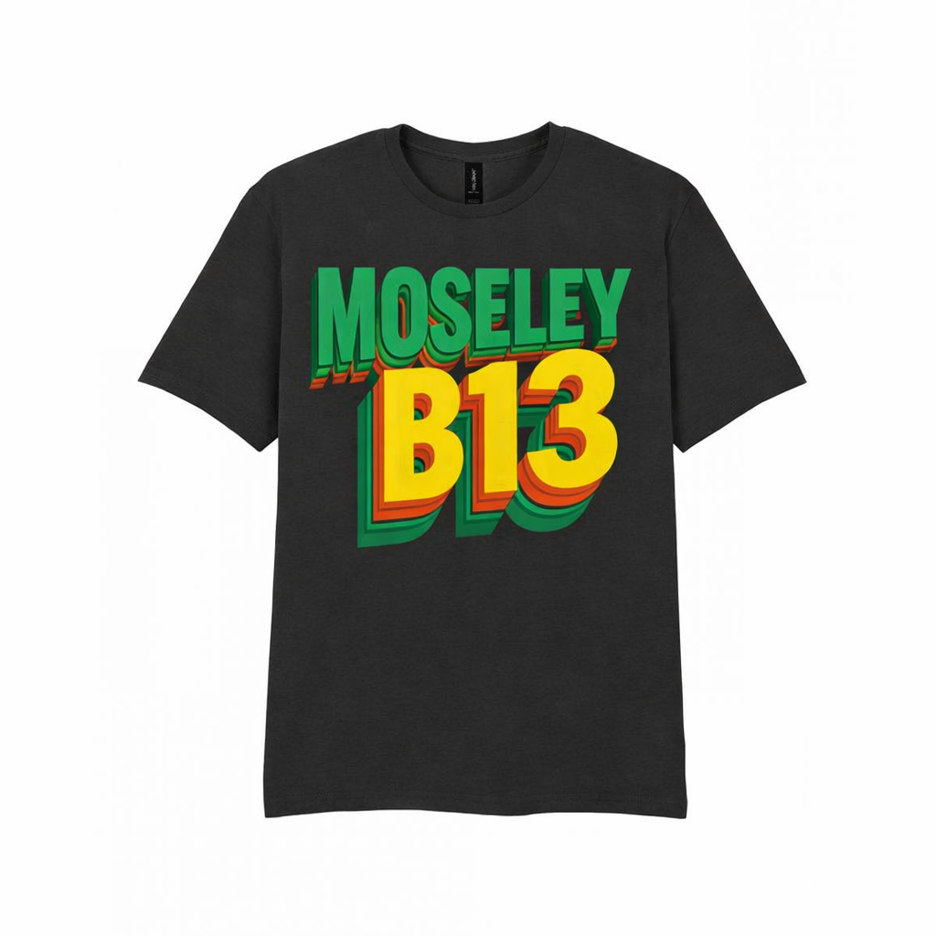 Moseley - T-Shirt - Bold 3D Type Design