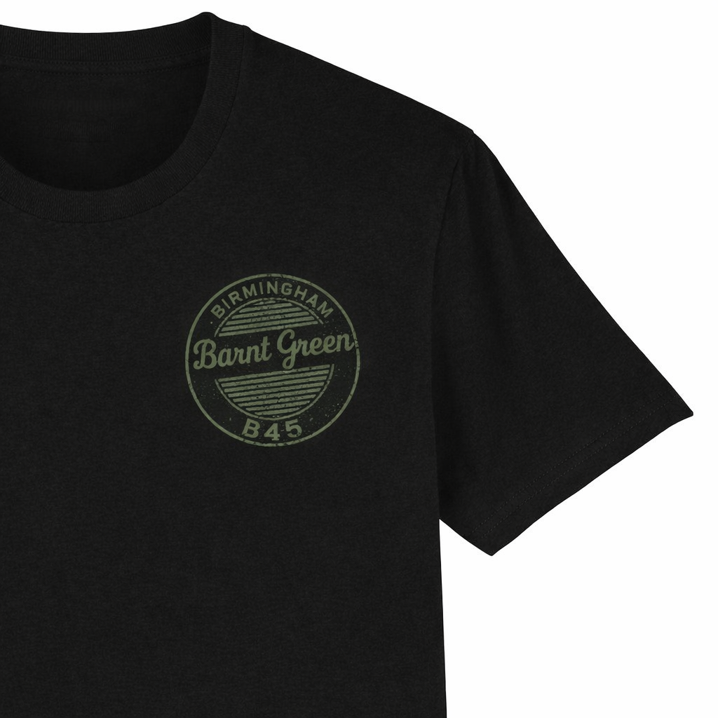 Barnt Green - T-Shirt - B45 Vintage Stamp Design