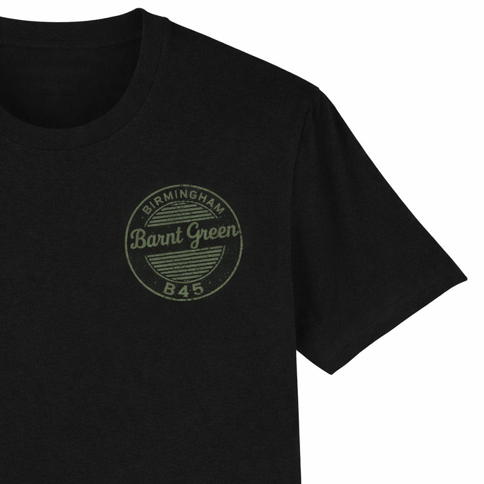 Barnt Green - T-Shirt - B45 Vintage Stamp Design
