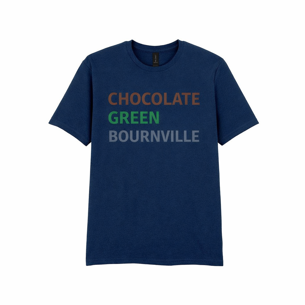 Bournville - T-Shirt - Minimal Type Stack Design