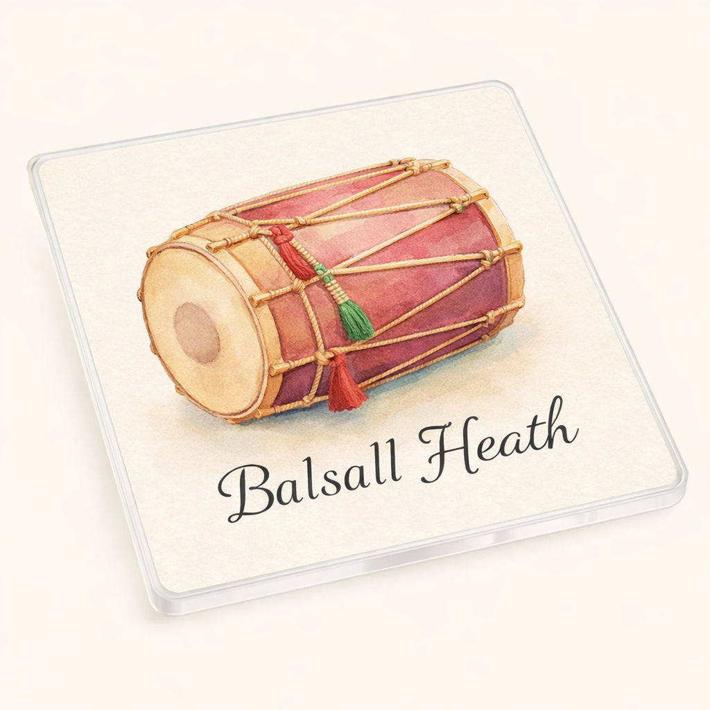 Balsall Heath - Coaster - Soft Watercolours - Dohl Drum
