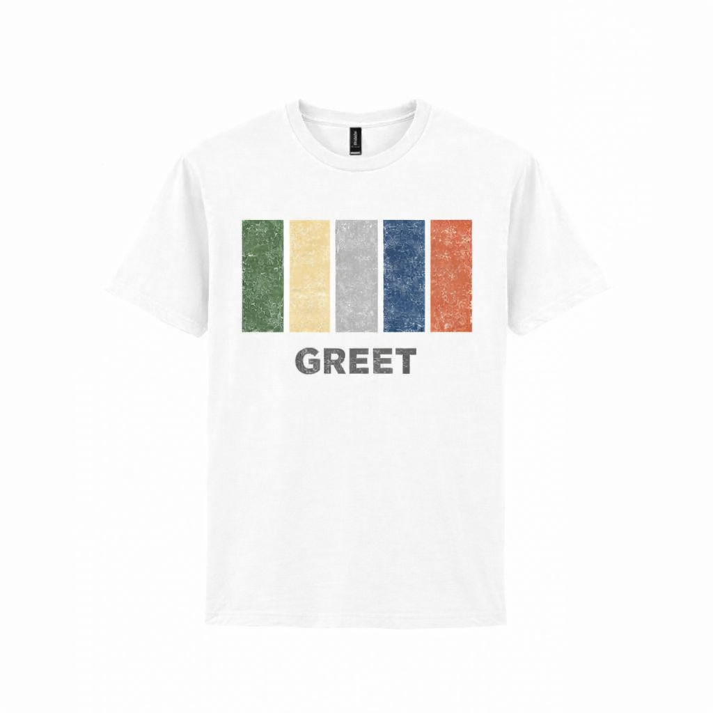 Greet - T-Shirt - Colour Block Design