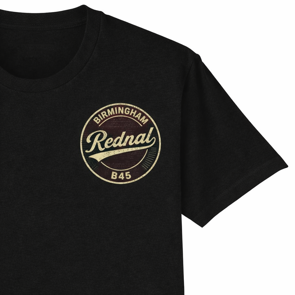 Rednal - T-Shirt - B45 Vintage Stamp Design
