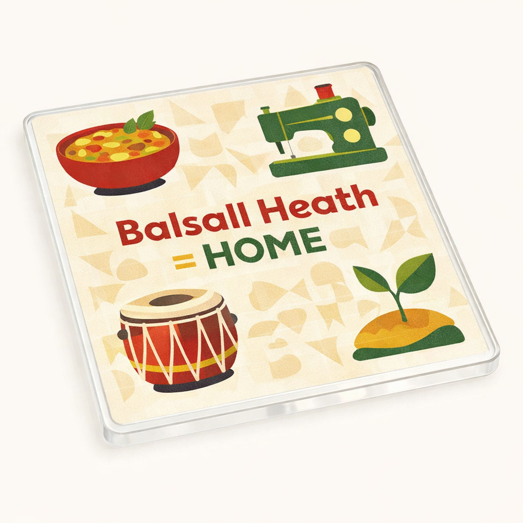 Balsall Heath - Coaster - Mid-Century Retro - Local Icons