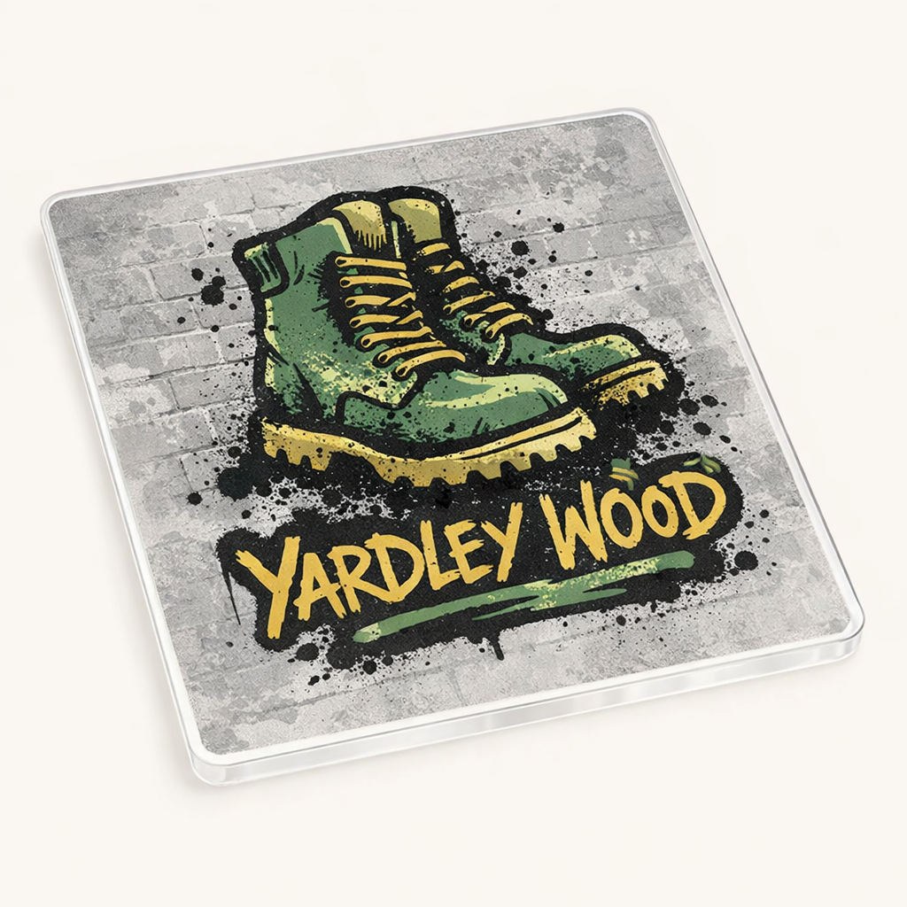 Yardley Wood - Coaster - Urban Street Art - Hiking Boots