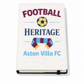 Aston Villa Claret Pride Linen Notepad Gift - Personalised Football Supporter Stationery