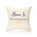 Birmingham Bliss Linen Effect Cushion Cover Gift - 40cm x 40cm Home Decor Birmingham Theme