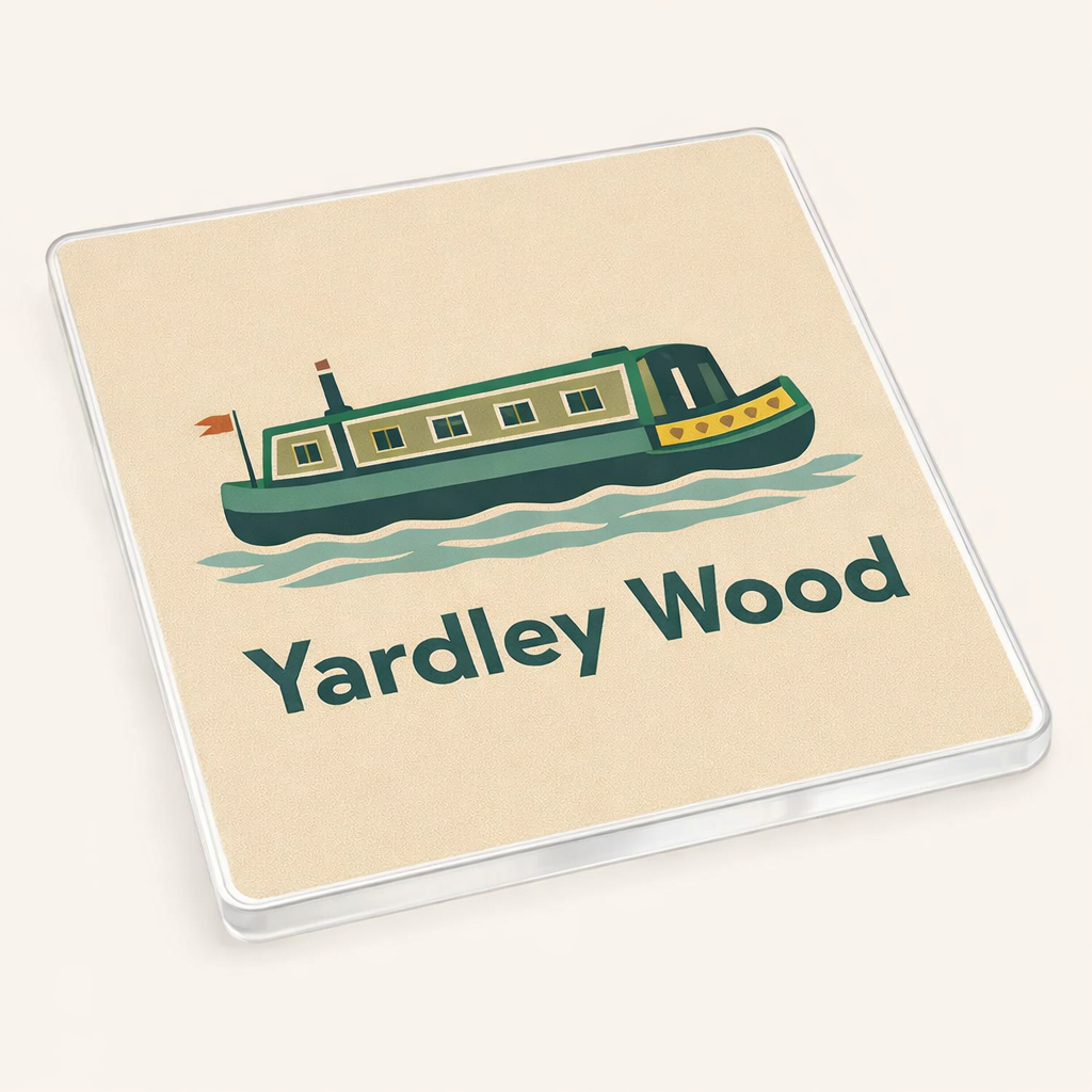 Yardley Wood - Coaster - Mid-Century Retro - Canal Boat