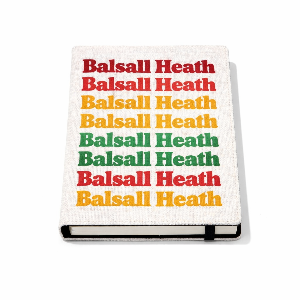 Balsall Heath - Notepad - Retro Typography Design