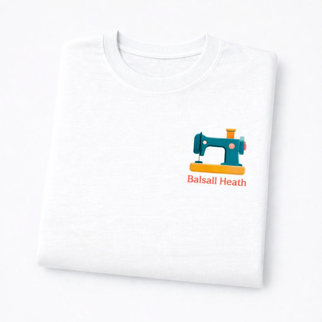 Balsall Heath - T-Shirt - Minimal Cool Design - Sewing Machine