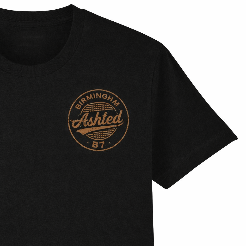 Ashted - T-Shirt - B7 Vintage Stamp Design