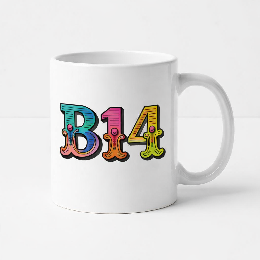 Yardley Wood - Mug - Colour Burst Postcode Design