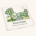 Yardley Wood - Coaster - Soft Watercolours - Priory Fields Nature Reserve