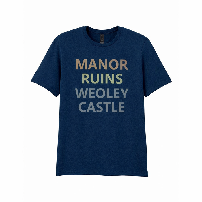 Weoley Castle - T-Shirt - Minimal Type Stack Design