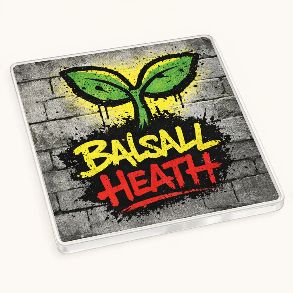 Balsall Heath - Coaster - Urban Street Art - Leaf