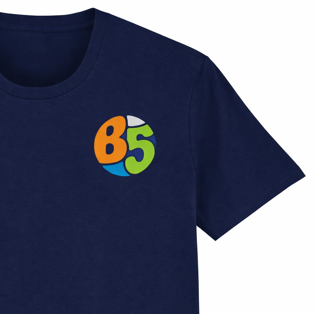 B5 - T-Shirt - Colour Burst Postcode Design
