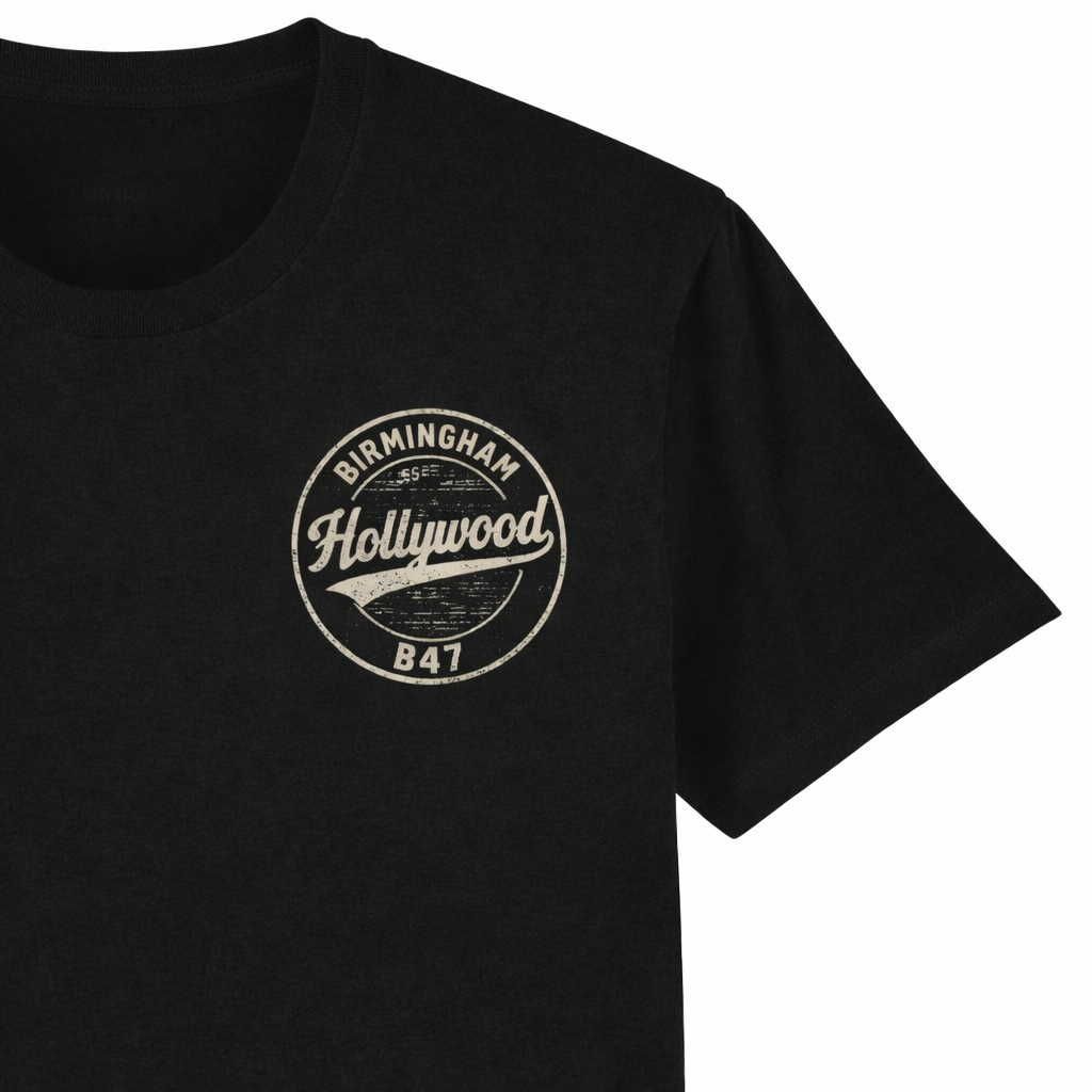 Hollywood - T-Shirt - B47 Vintage Stamp Design