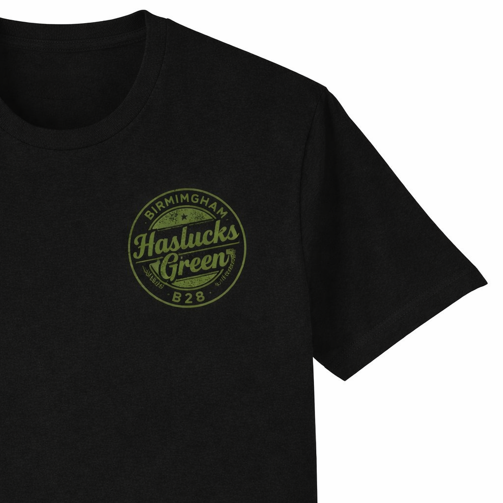 Haslucks Green - T-Shirt - B28 Vintage Stamp Design