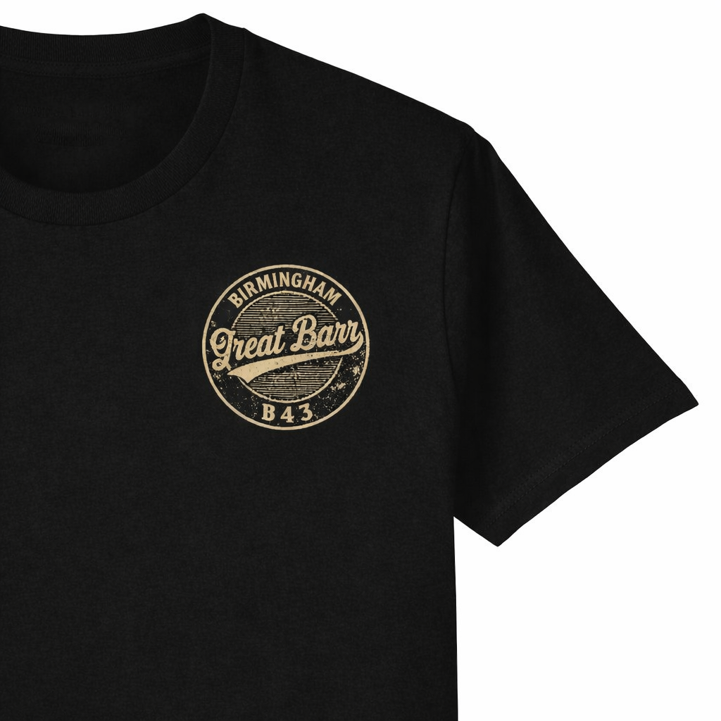 Great Barr - T-Shirt - B43 Vintage Stamp Design