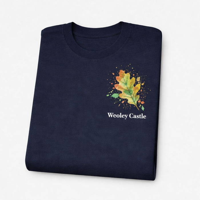 Weoley Castle - T-Shirt - Colour Splash Design - Leaf