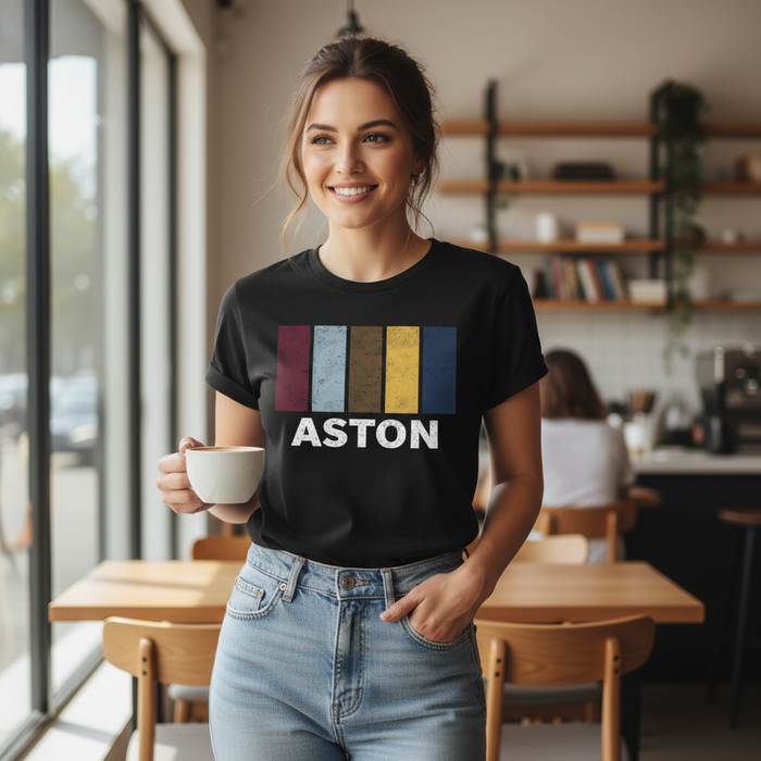 Aston - T-Shirt - Colour Block Design