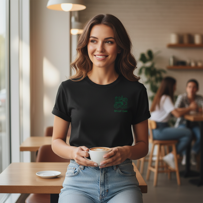 Selly Oak - T-Shirt - Minimal Line Icon Design - Canal