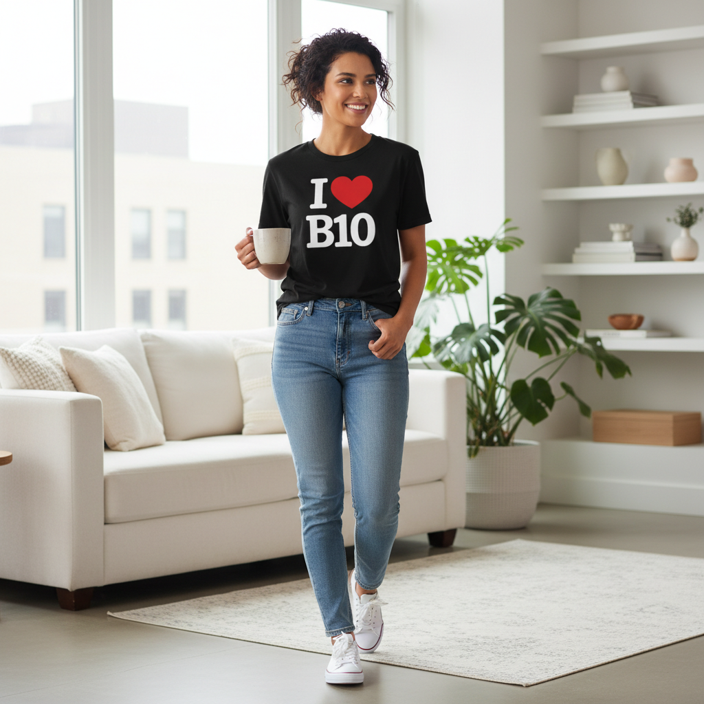 B10 - T-Shirt - I Heart B10 Design - Small Heath | Hay Mills