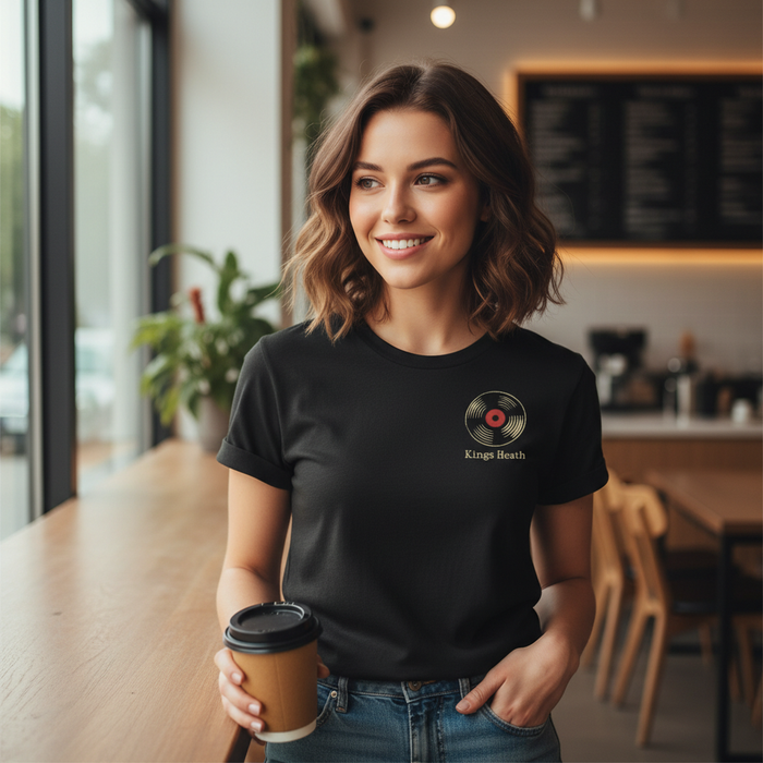 Kings Heath - T-Shirt - Minimal Cool Design - Vinyl Record